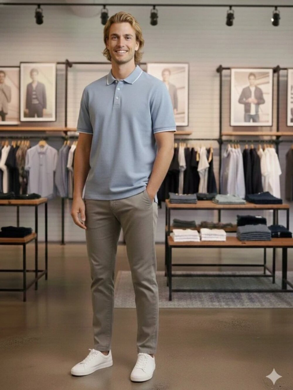 Ted Baker Light Blue Polo Shirt, size M (3).